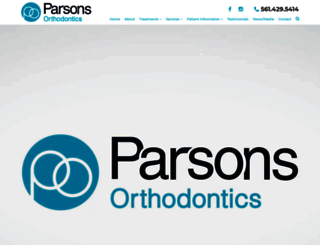 parsonsortho.com screenshot