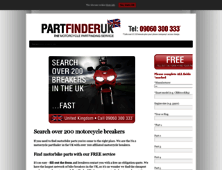 partfinderuk.co.uk screenshot