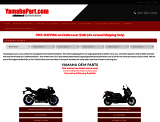 partforyamaha.com screenshot