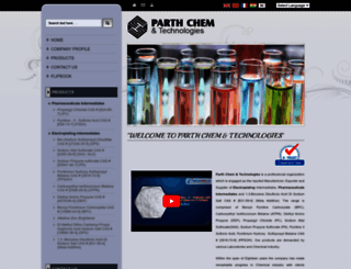 parthchemtech.com screenshot