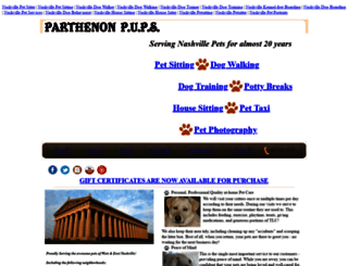 parthenonpups.com screenshot