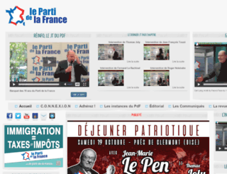 parti-de-la-france.fr screenshot