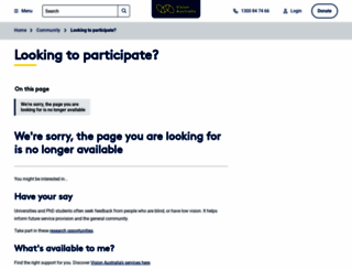 participate.visionaustralia.org screenshot