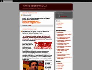 partidoobrerotucuman.blogspot.com.ar screenshot