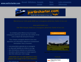 partircharter.com screenshot