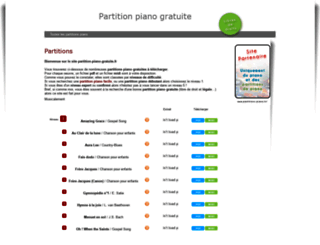 partition-piano-gratuite.fr screenshot
