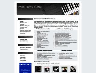 partitions-piano.fr screenshot