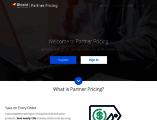 partner.shieldhealthcare.com screenshot