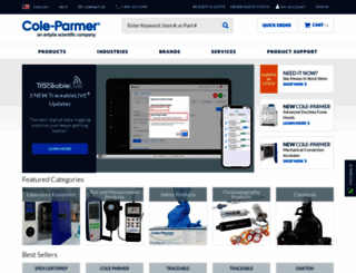 partners.coleparmer.com screenshot