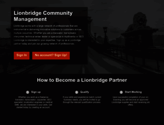 partners.lionbridge.com screenshot