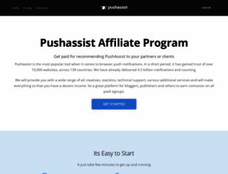 partners.pushassist.com screenshot