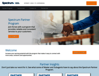 partners.spectrum.com screenshot