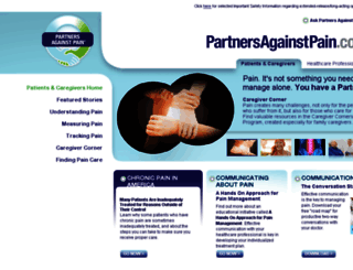partnersagainstpain.com screenshot