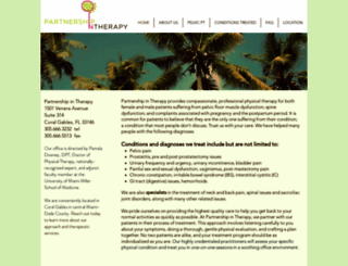 partnershipintherapy.com screenshot