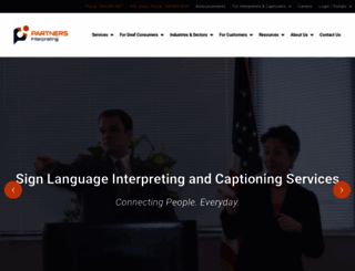 partnersinterpreting.com screenshot