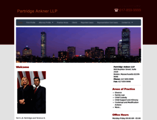 partridgeanknerlaw.com screenshot