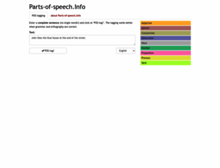 parts-of-speech.info screenshot