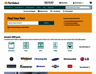 partselect.com screenshot