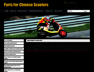 partsforchinesescooters.com screenshot