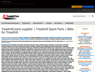 partsfortreadmill.com screenshot