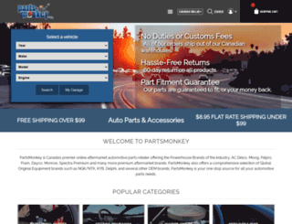 partsmonkey.com screenshot