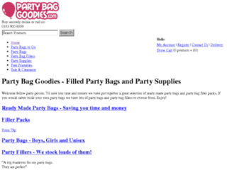 partybaggoodies.com screenshot