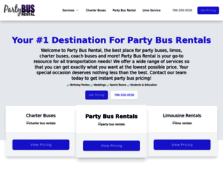 partybus-rental.net screenshot
