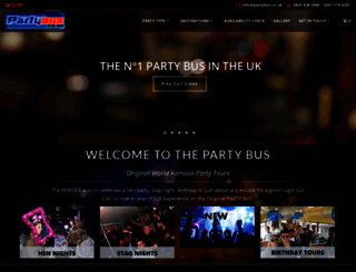 partybus.co.uk screenshot