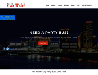partybusatlanticcity.com screenshot
