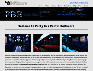 partybusbaltimore.net screenshot