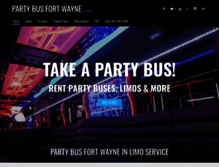 partybusfortwayne.net screenshot