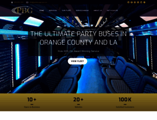 partybusgroup.com screenshot