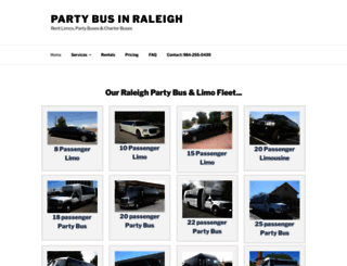 partybusinraleigh.com screenshot
