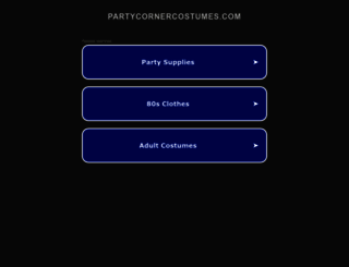 partycornercostumes.com screenshot