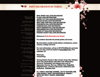 partydecorationsbyteresa.com screenshot