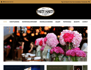 partyhartyevents.com screenshot