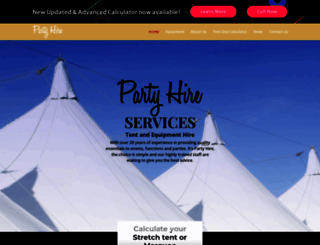 partyhireservices.co.za screenshot