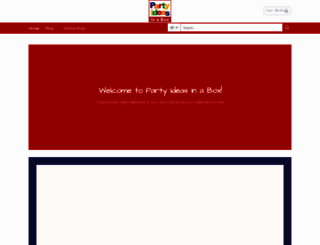 partyideasinabox.com.au screenshot