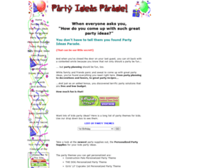 partyideasparade.com screenshot