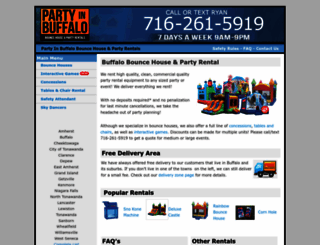 partyinbuffalo.com screenshot