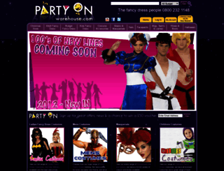 partyonwarehouse.com screenshot