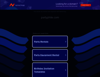 partyphile.com screenshot