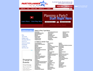 partyplannerusa.com screenshot