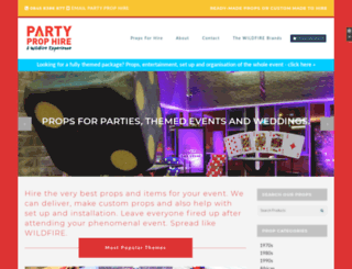 partyprophire.co.uk screenshot