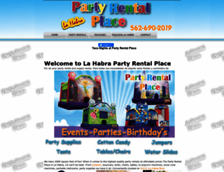 partyrentalsplace.com screenshot