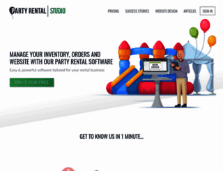 partyrentalstudio.com screenshot