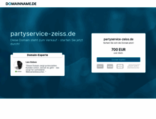 partyservice-zeiss.de screenshot
