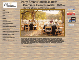 partysmartrentals.com screenshot