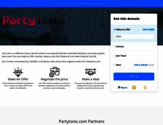 partytonic.com screenshot