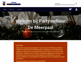partyverhuurdemeerpaal.nl screenshot